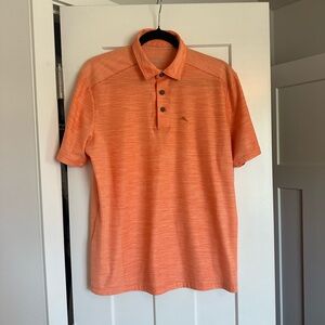Tommy Bahama Island Zone Seacoast Orange Peel Polo Shirt